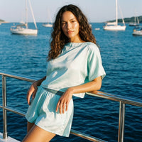 ENSEMBLE SHORT ET CHEMISE EN SOIE | POOL CLOSET