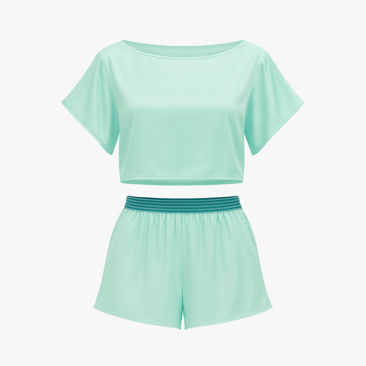 COMPLETO PANTALONCINI E CAMICIA IN SETA | POOL Closet